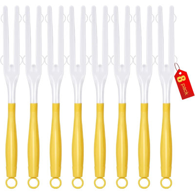 8 pièces de poignée de rechange pour plumeau, compatibles avec Swiffer Duster, baguette amovible extensible pour voiture, stores, meubles et appareils électroniques, jaune et blanc