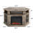47.2" W Corner Fireplace TV Stand for TVs up to 55" with Electric Fireplace -1874377036