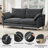 79'' Wide Modern Upholstered Deep Seat Sofa-372272067