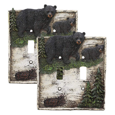 Janeliz Animals 1 - Gang Toggle Light Switch Standard Wall Plate