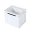 Meuble-lavabo double 59,6 po avec plateau en céramique Jasminerose