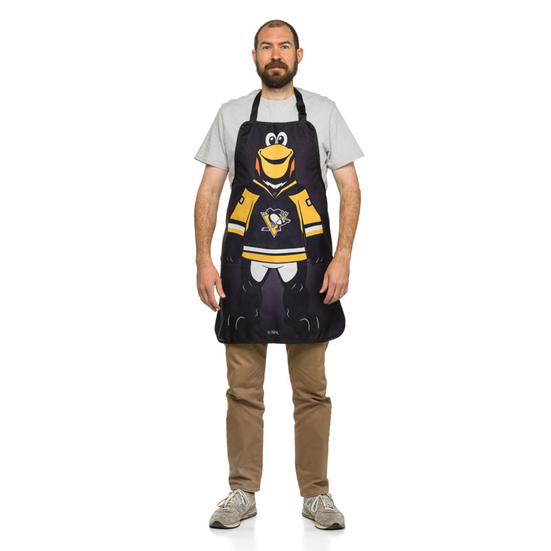 No Pattern Bib Apron, Pittsburgh Penguins