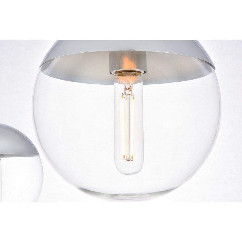 Elliot 7 - Light Kitchen Island Pendant, Chrome, Clear