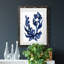 Indigo brossé Blooms I encadré mat - prêt à accrocher-115783419-115783421