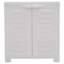 Adjustable 25.5" Plastic 1-Shelf Freestanding Garage Storage Cabinet-402490295
