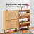 6 Pair Flip Down Shoe Storage
