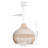 Calpella -Natural and White Rattan Light Pendant-2029848954