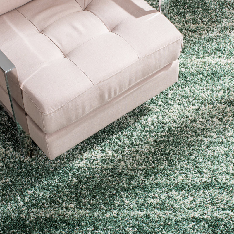 Tapis ivoire Jon-Paul, Tapis de couloir 2 pi 3 po x 8 pi, Green/Ivory