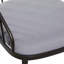 Marlowe Upholstered Metal Windsor Back Side Chair in Black