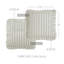  Taie décorative rayée 100% coton