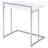 High Gloss Rectangular Top Snack Table With Metal Legs