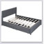 Lit plateforme tapissier avec 2 tiroirs et 1 lit gigogne-2111812698-2111812696