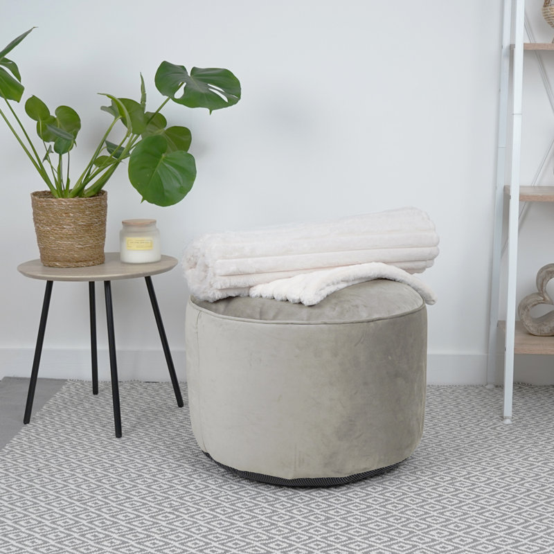 Polyester Refillable Classic Bean Bag, Silver