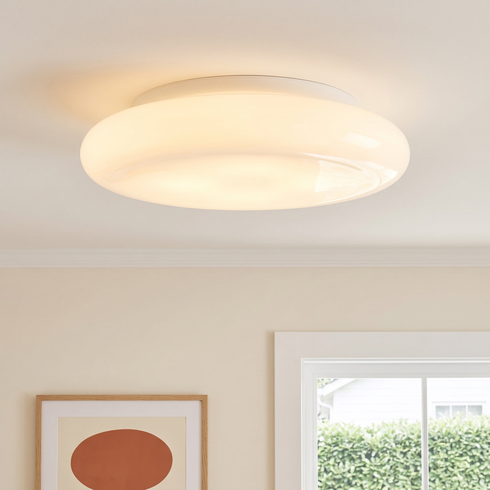 Doma Single Light Flush Mount, 3.25" H x 13.75" W x 13.75" D