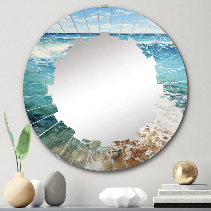 Bonaway - Miroir mural rond, 24 po x 24 po