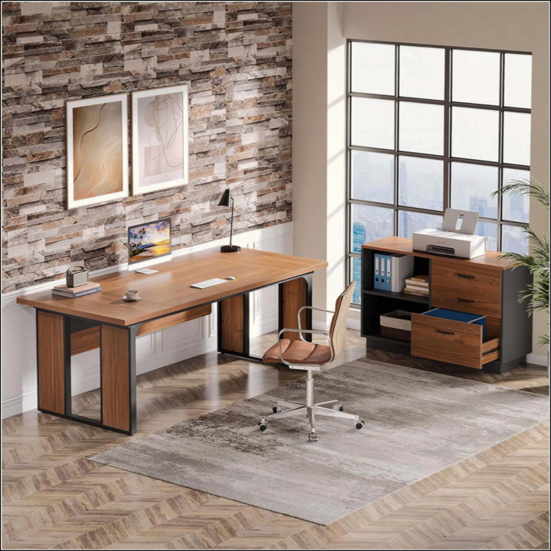 Table basse rectangulaire en bois massif, table basse minimaliste de style oriental avec texture imitation rotin, petite table d'appoint pour le bureau à domicile
