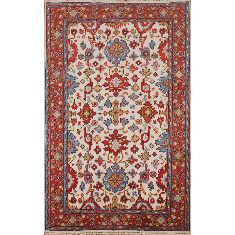 Tapis décoratif ivoire All-Over Oushak