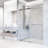 Houston 56-60" W x 76" H Sliding Frameless Shower Door with 3/8" Clear Glass-77317528