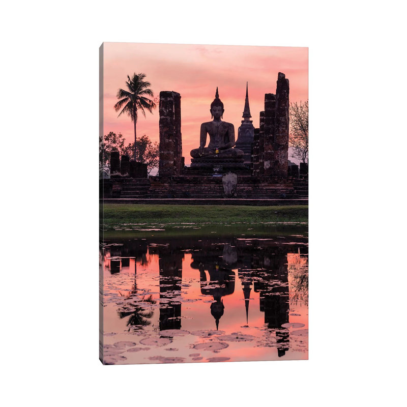 Wat Mahathat Temple, Thailand - Wrapped Canvas Print, 152.5 cm H x 101.5 cm W