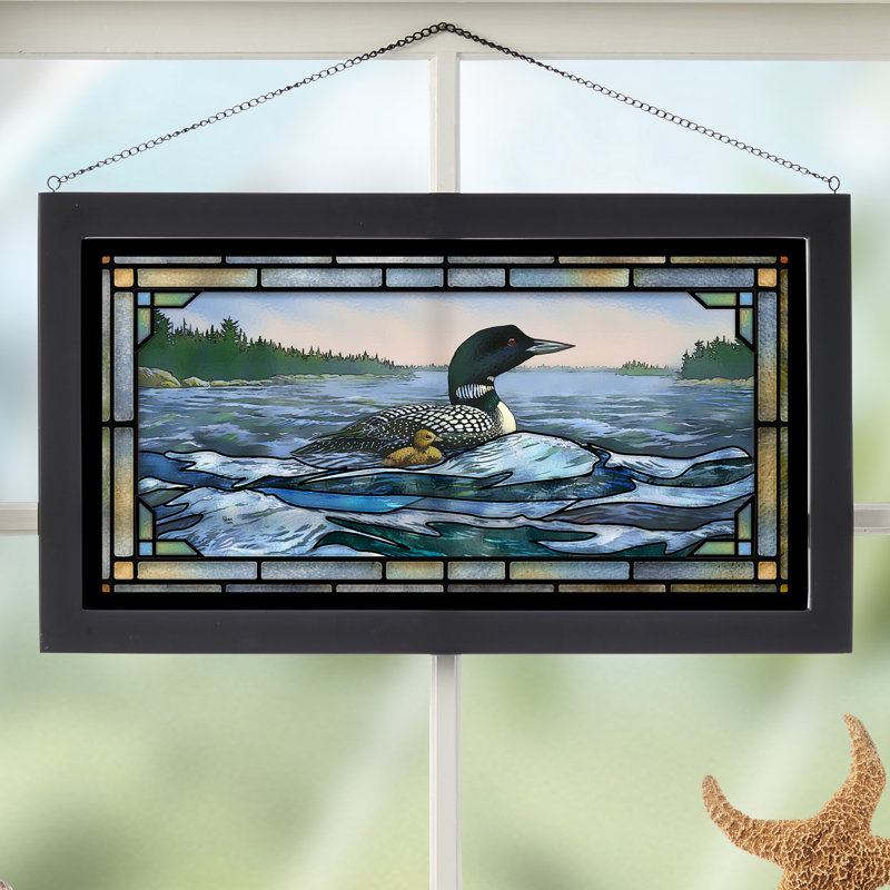Panneau de fenêtre Rough Water Loon