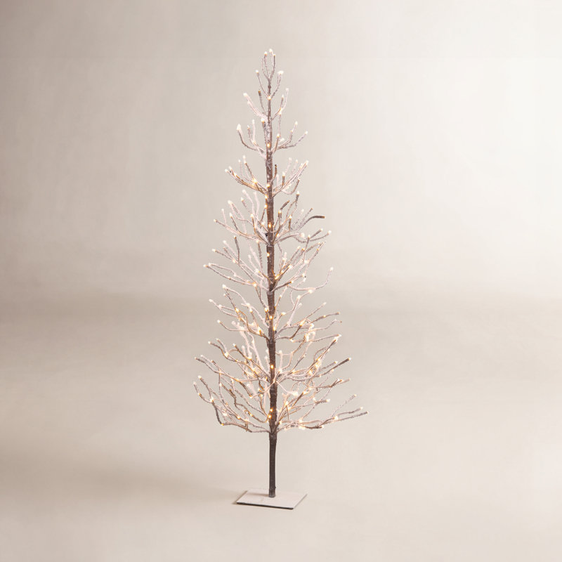 6' Electric Snowy Pine Artificial Tree