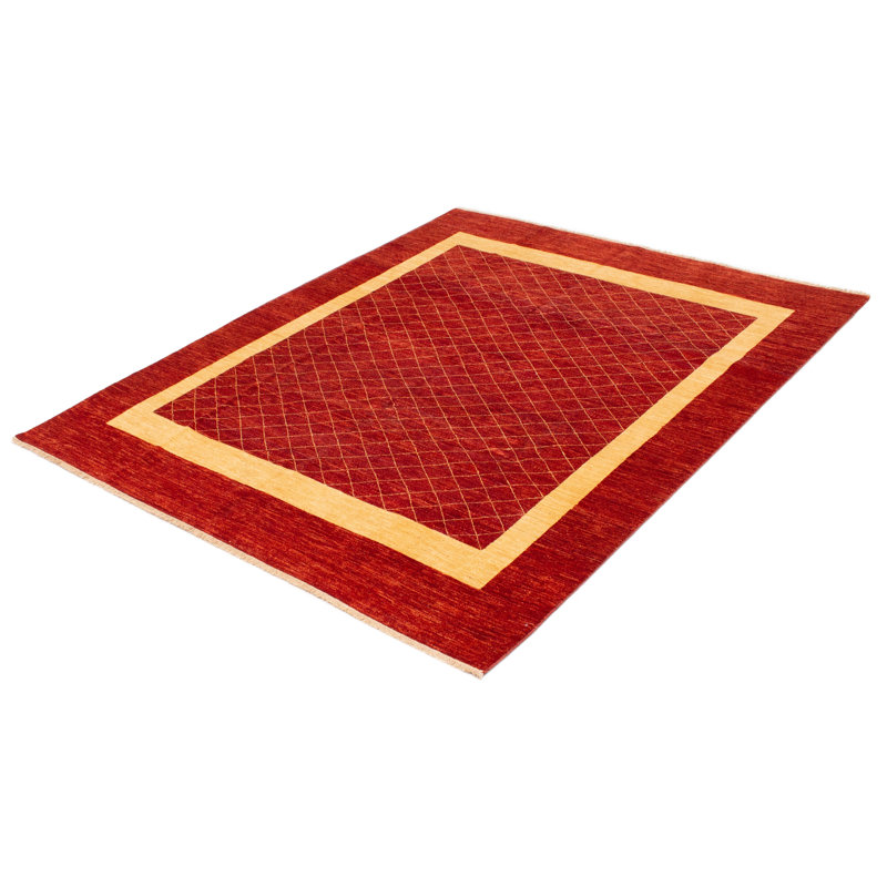 Tapis unique en laine noué à la main 8 pi 1 po x 9 pi 9 po nouvel âge Simonton