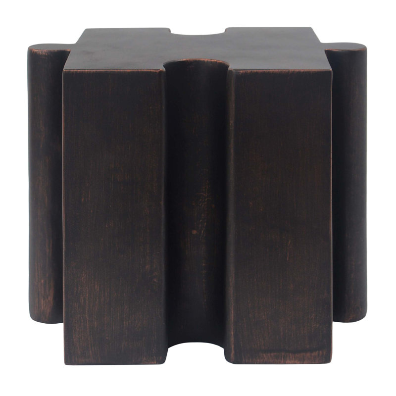 Table d'appoint casse-tête, table modulaire à bord concave modulaire, Cuivre