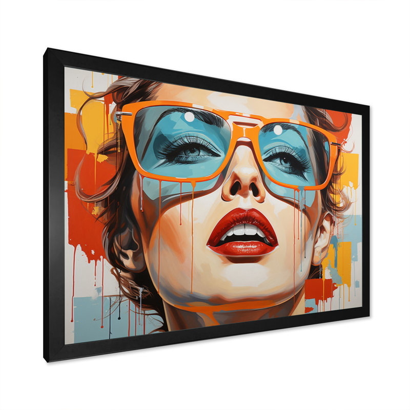 Pop Pop Inspiration II sur toile, Cadre photo noir, H 16 po x l 32 po x P 1 po