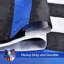 Thin Blue Line - Drapeau de la police américaine robuste brodé d'étoiles cousues à rayures UV-1402260814