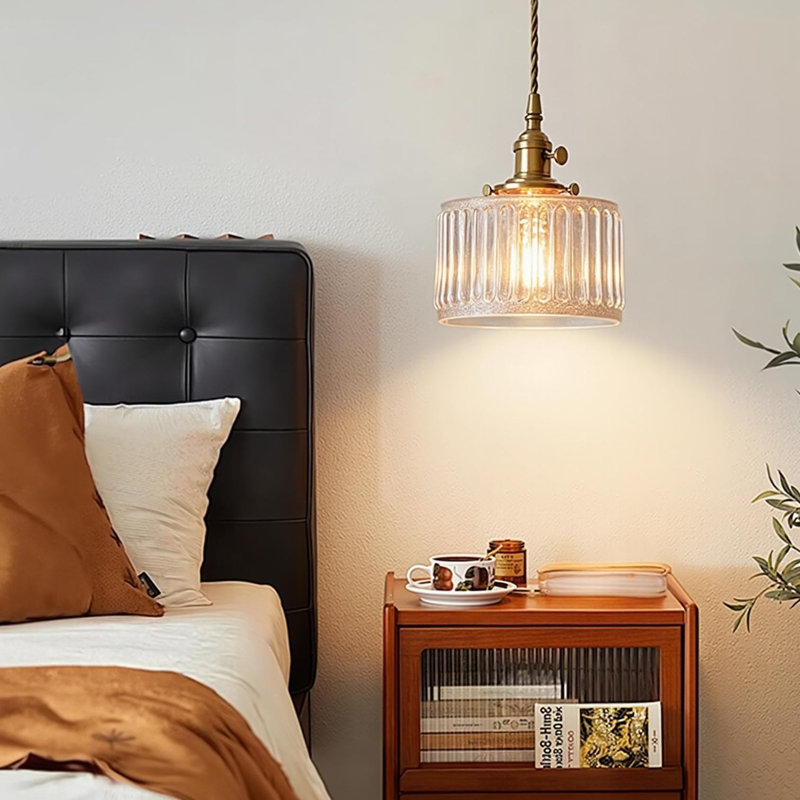 1-Light Pendant Lights Glass Clear