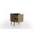 Liberty 18" W Mid-Century Modern 2-Drawer Nightstand in Rustic Brown and Natural-454434556