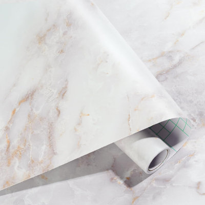 Haton Marble Contact Paper Peel And Stick Self-Adhesive Waterproof Vinyl Wallpaper For Countertops Cabinets Furniture