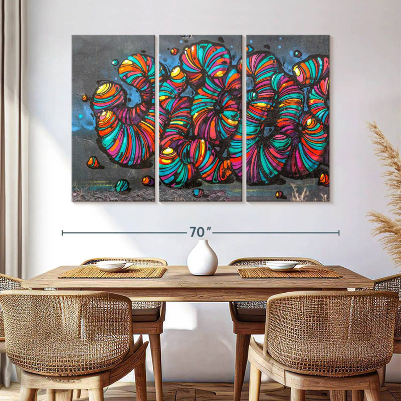 Brampt Street Worms, 42" H x 65" W