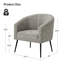 Chaise avec accoudoirs modernes 27,5 po Cadie-94883780