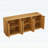Modern Wavy Sideboard Cabinet with Curved Contour-1832063667