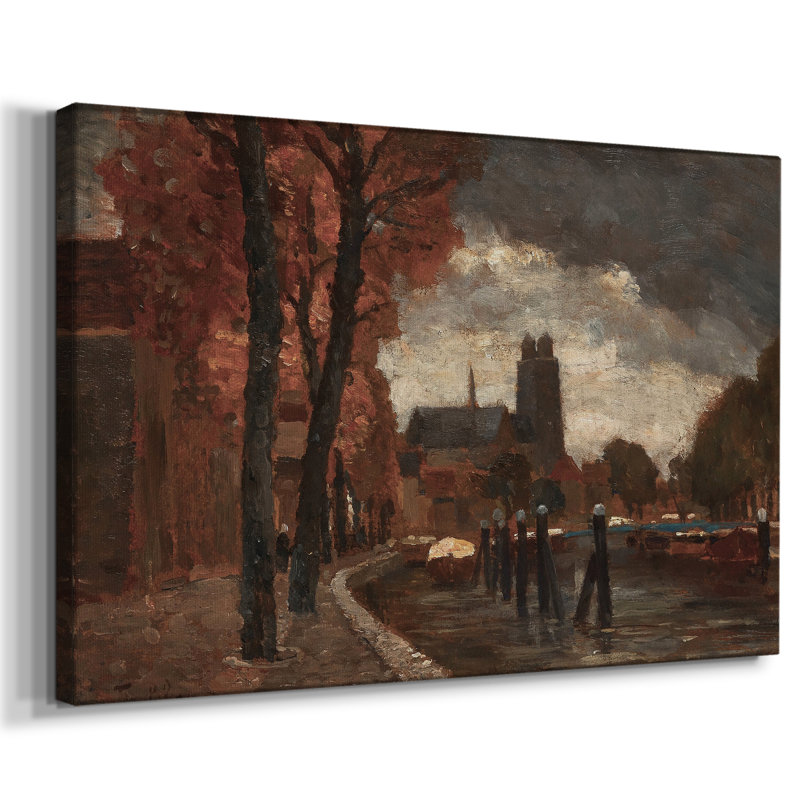 Paysage rétro - CCxxxi, H 41 po x l 61 po x P 1,5 po, Toile tendue