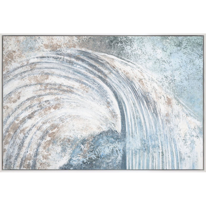 Sea Spray Print, White Framed, 27" H x 41" W