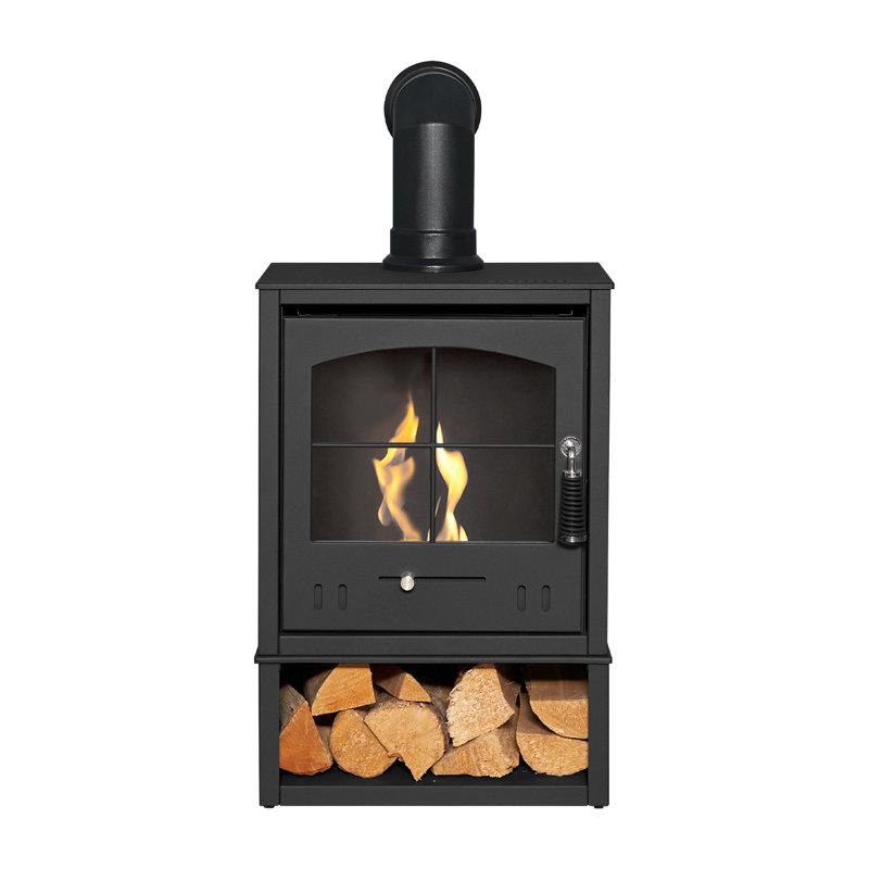 Addington Belfry Heating 44 cm W Black Bio-Ethanol Stove, 91.5cm H x  44cm W x 31cm D