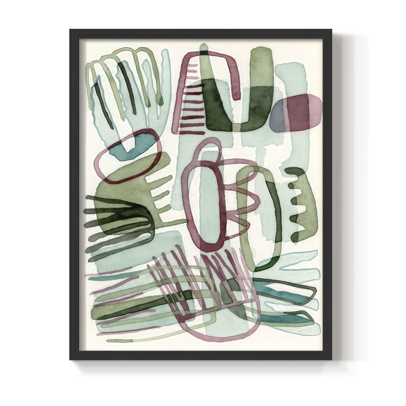 «Sea Abstract III», Noir, noir, noir, noir, H 21 po x l 17 po