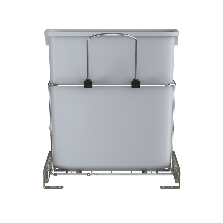 Rev-A-Shelf 14 Liter Pivot Out Waste Container White 8-010212-14