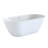 63" Oval Acrylic Soaking Bathtub, Stand Alone With Integrated Overflow, Scratch - And Center Drain, Offering Energy Efficient Heat Retention