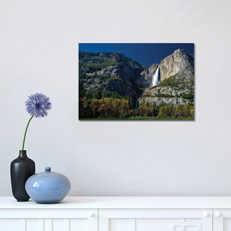 Upper and Lower Yosemite Falls 1 Piece Wrapped Canvas Wall Art, 30.48 cm H x 45.72 cm W