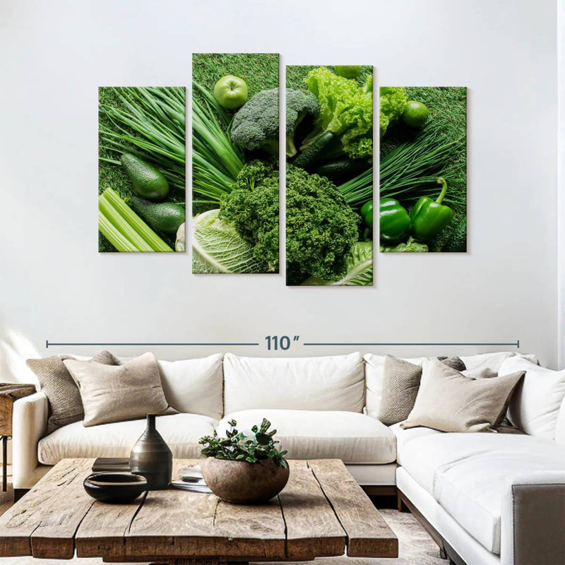 Yarlin Green Diet, 54" H x 84" W