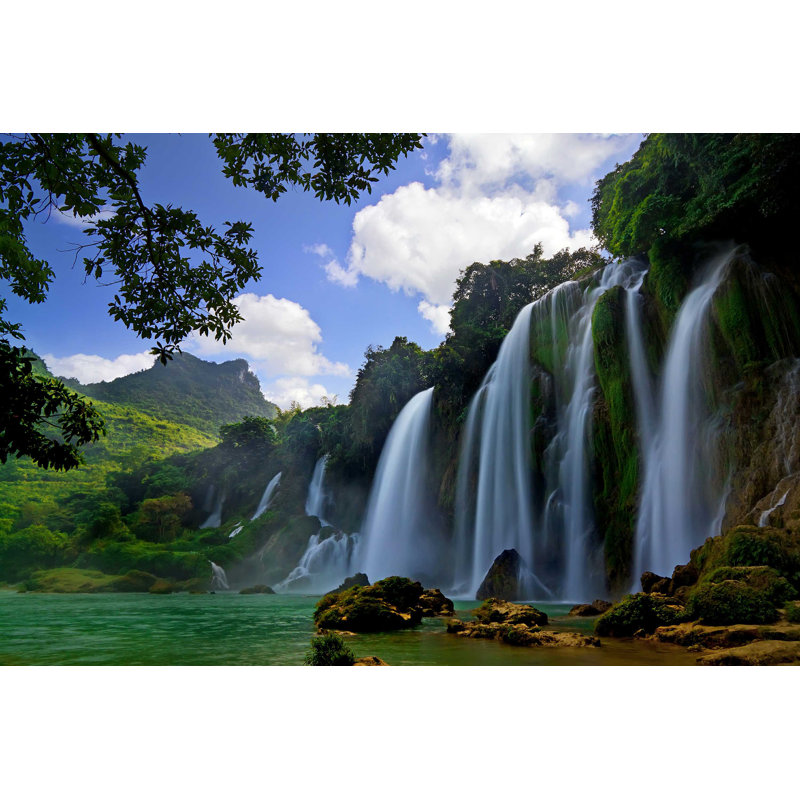 Detian Waterfall - Photographie sur toile tendue, L 8 po x H 12 po