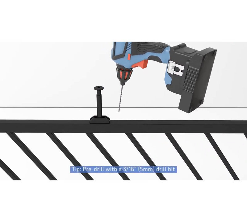 Black Aluminum 2.5-Inch Square Post Cap