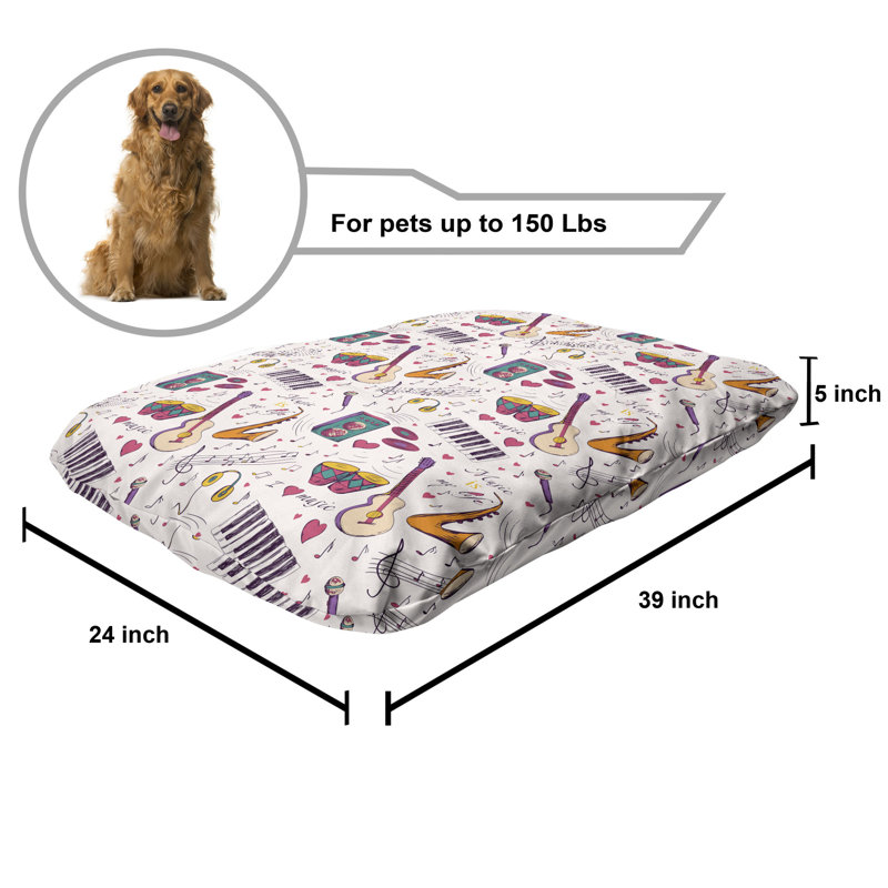 Lit pour chien Ambesonne Music