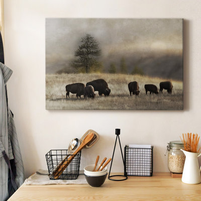 Toile tendue de qualité supérieure Ridge Grazing - prête à être accrochée