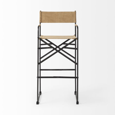 Tabouret de bar en cuir