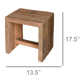 Austen Solid Wood Accent Stool