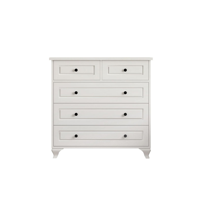 white dresser under $100 Tradare for Bedroom, 8 Drawer Dresser with Metal Handles, 55